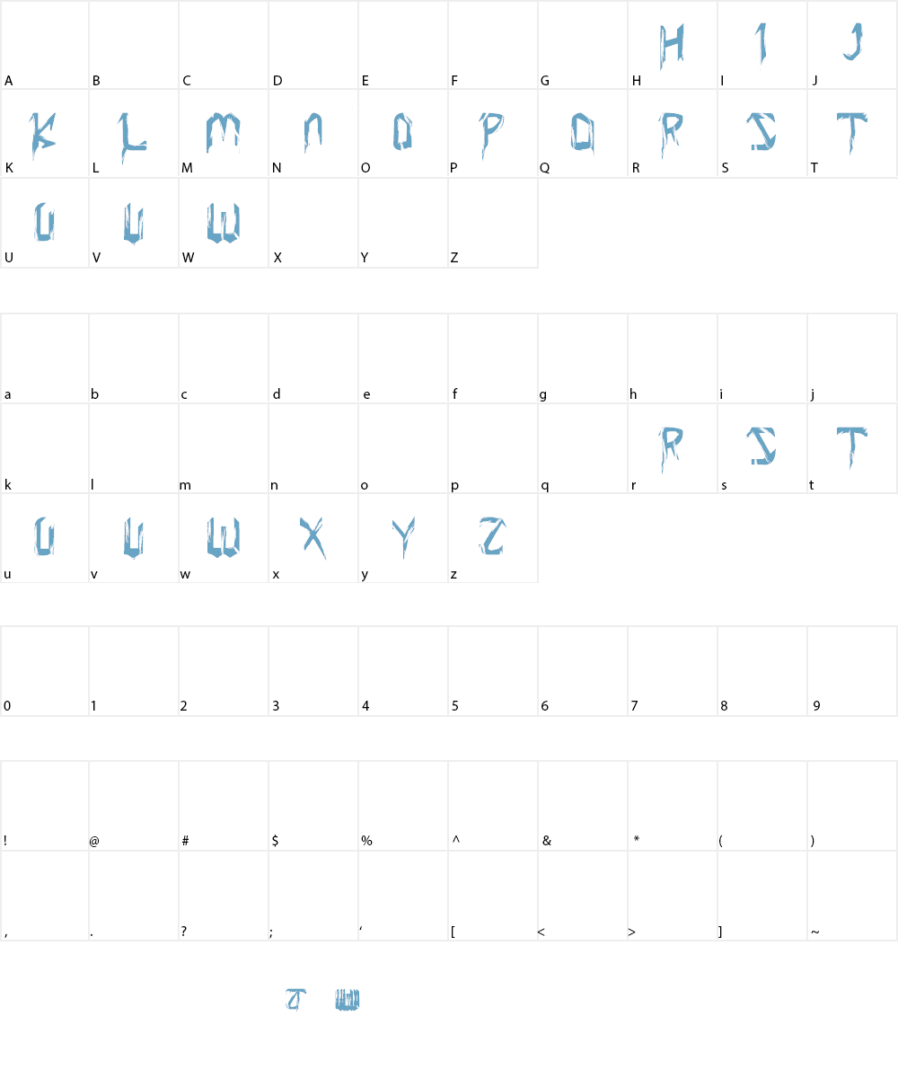Condemned to your love Font Character
